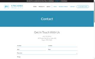 Encore Medical website