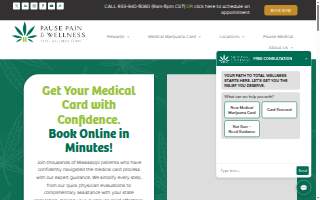 Pause Pain & Wellness website