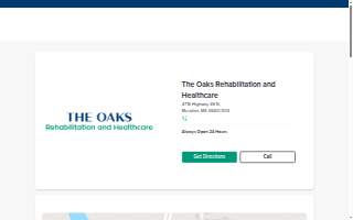 The Oaks Rehabilitation and Healthcare website