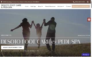 Desoto Foot Care and Pedi-Spa website