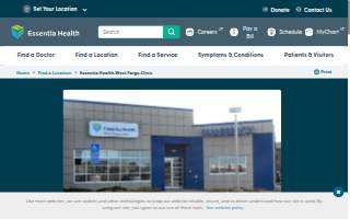 Essentia Health-West Fargo Clinic website