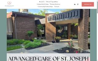 Advanced Care of St. Joseph website