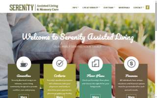 Serenity Assisted Living and Memory Care of Dilworth website