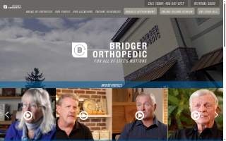 Bridger Orthopedic East website