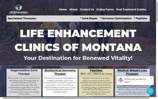 Joint Repair and Life Enhancement Clinics of Montana website