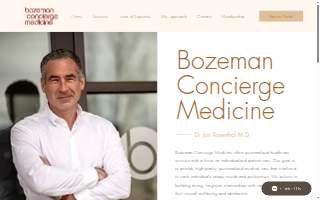 Bozeman Concierge Medicine website