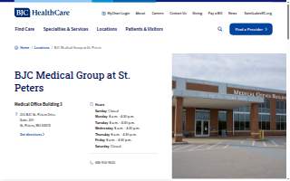 BJC Medical Group at St. Peters website