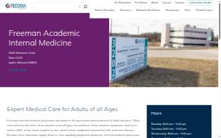 Freeman Academic Internal Medicine website