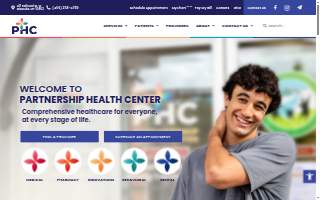 Lowell School Health Center - Partnership Health Center website