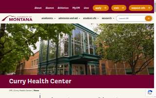 University Mt Curry Health Center website