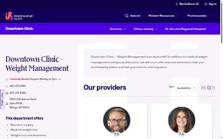 Intermountain Health Downtown Clinic - Weight Management website