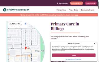 Greater Good Health Billings Primary Care Clinic website
