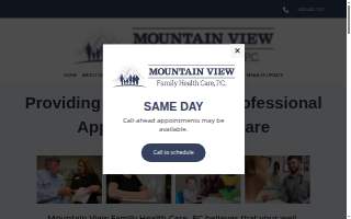 Mountain View Family Health Care, PC website