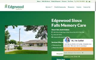 Edgewood Sioux Falls Memory Care website