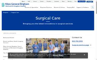 Wentworth-Douglass Surgical Optimization Center website