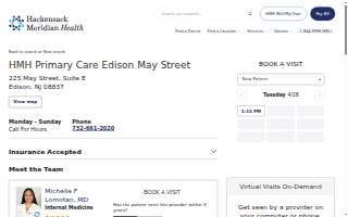 HMH - Primary Care - Edison - May Street website