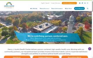 Henry J. Austin Health Center at Ewing Street website