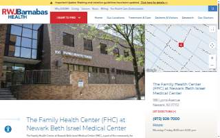 The Family Health Center (FHC) at Newark Beth Israel Medical Center website