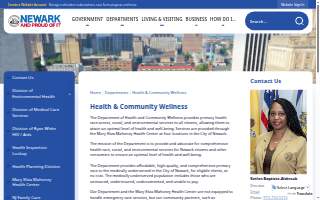 Newark Department of Health & Community Wellness website