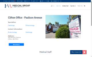 Clifton Office – Paulison Avenue (HVA Medical Group) website