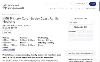 HMH Primary Care - Jersey Coast Family Medicine website