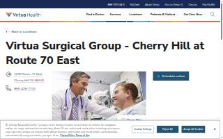 Virtua Surgical Group - Cherry Hill at Route 70 East website