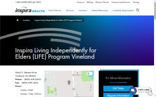 Inspira LIFE Vineland website