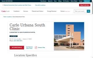 Carle South Clinic website