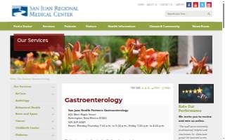 San Juan Health Partners Gastroenterology website