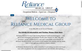 Reliance Medical Group website