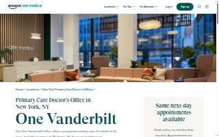 One Medical Primary Care Clinic - One Vanderbilt website
