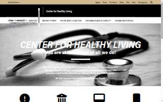 Center For Healthy Living website
