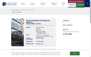 General Pediatrics & Adolescent Medicine website