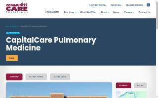 CapitalCare Pulmonary Medicine website