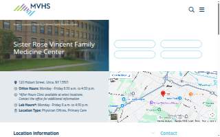Sister Rose Vincent Family Medicine Center website