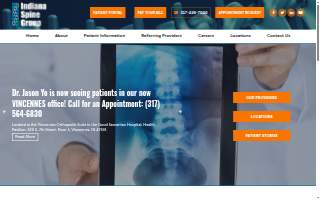 Indiana Spine Group Anderson website