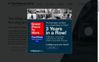 The Pines at Utica Center for Nursing and Rehabilitation website