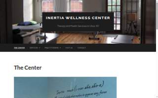 Inertia Wellness Center website