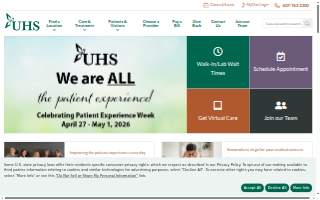 United Health Services website