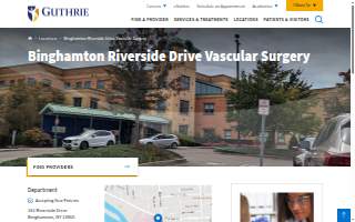 Guthrie Binghamton Riverside Drive Vascular website