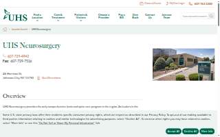 UHS Neurosurgery website
