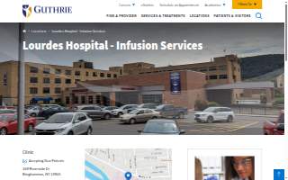 Guthrie Lourdes Hospital - Infusion Services website