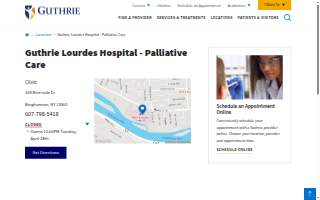 Guthrie Lourdes Hospital - Palliative Care website
