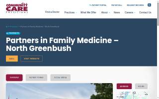 Partners in Family Medicine North Greenbush website