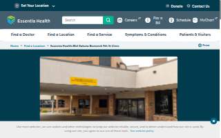 Essentia Health-Mid Dakota Bismarck 9th St Clinic website