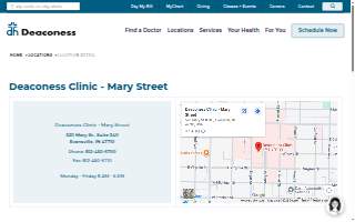 Deaconess Clinic - Mary Street website
