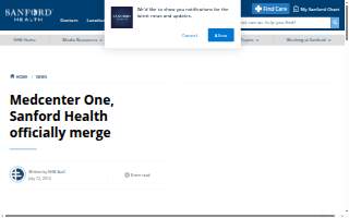 Medcenter One Inc website