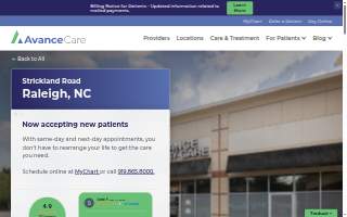 Avance Care North Raleigh website