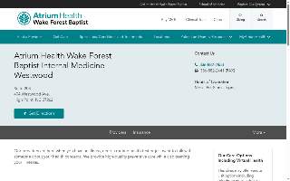 Atrium Health Wake Forest Baptist Internal Medicine - Westwood website