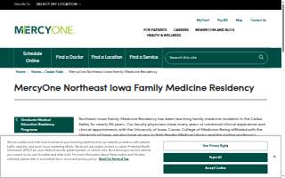 Northeast Iowa Family Practice Center website